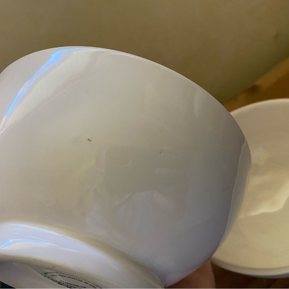Rae Dunn White Ceramic Bowls Cookware Set - Picture 6 of 8